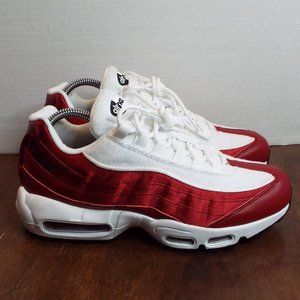 🆕️Nike Air Max 95 NSW Red Crush/White Satin/Terry AA1103-601wms Shoes Size 9.5